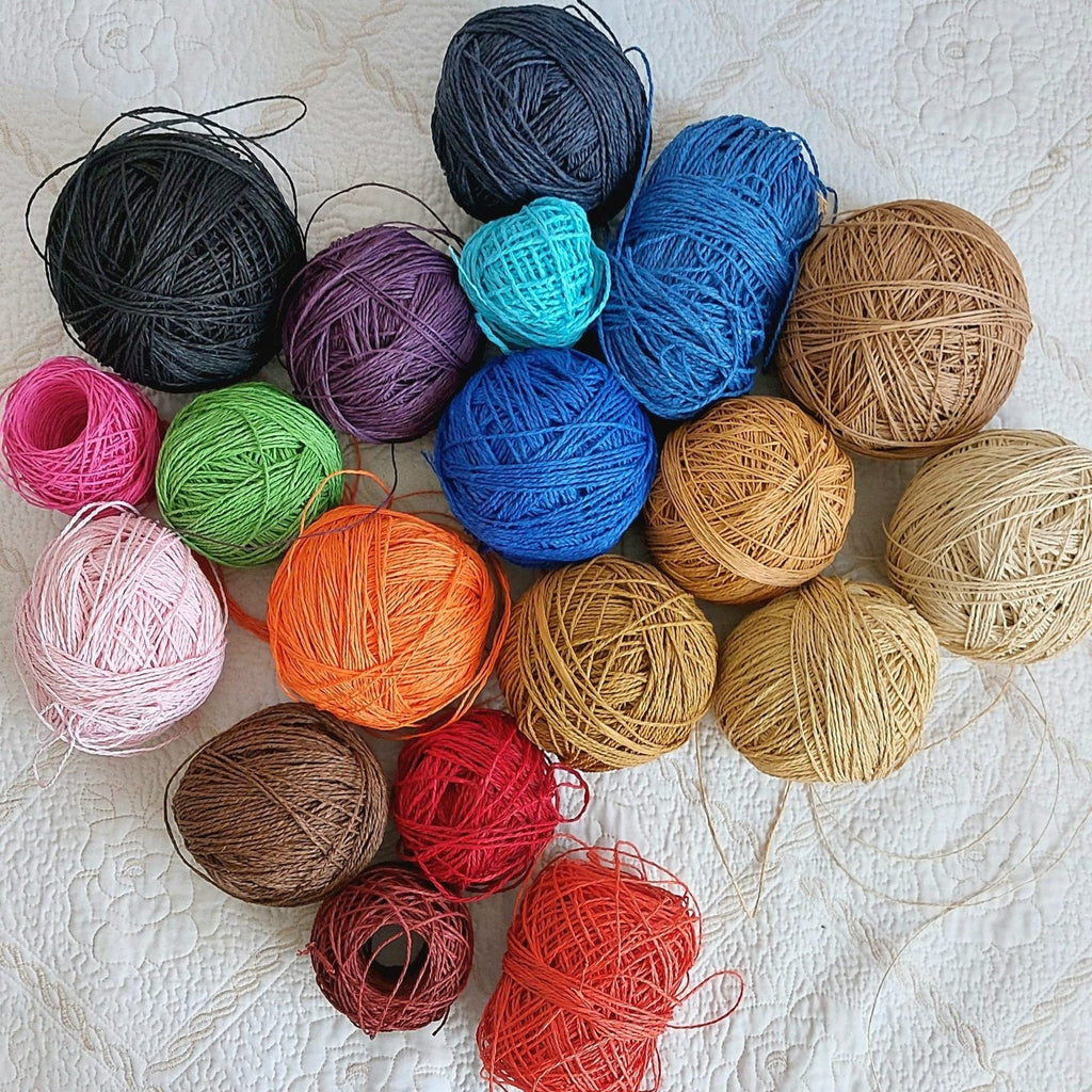 Colorful Crochet Straw Bag Strap - Crossbody Shoulder - THERAFFIAYSL