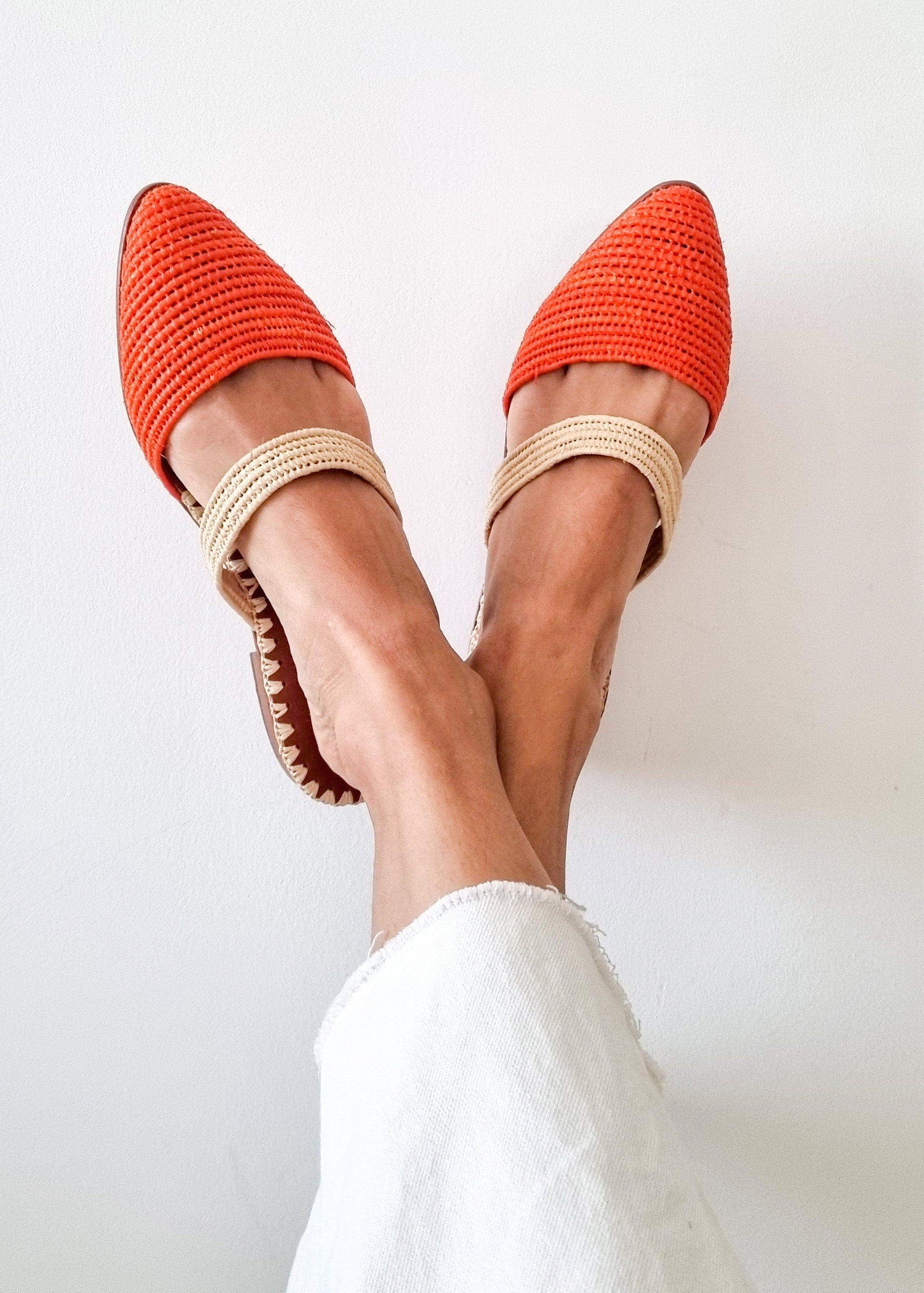 Handmade Raffia Mules - Summer Slides - THERAFFIAYSL