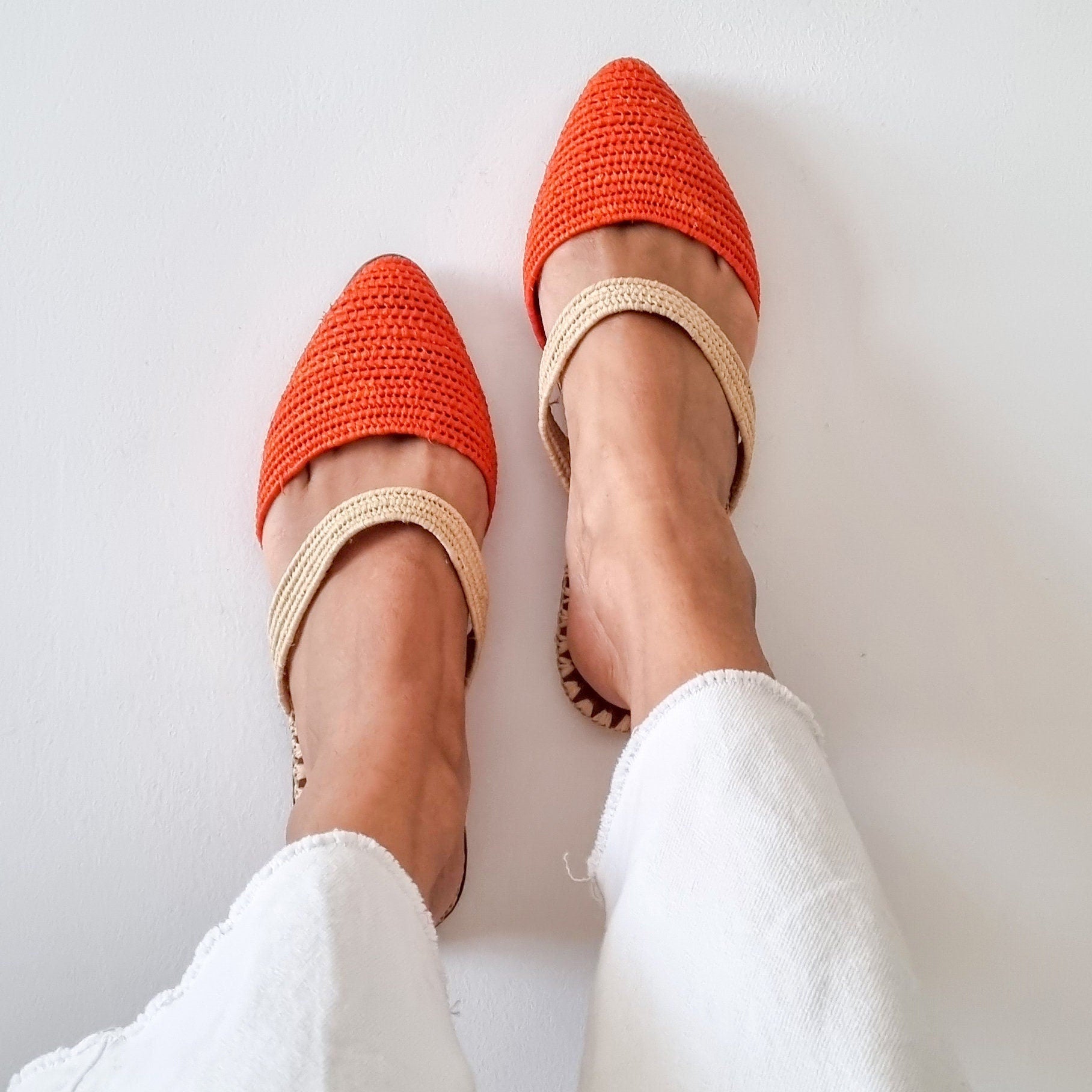 Handmade Raffia Mules - Summer Slides - THERAFFIAYSL