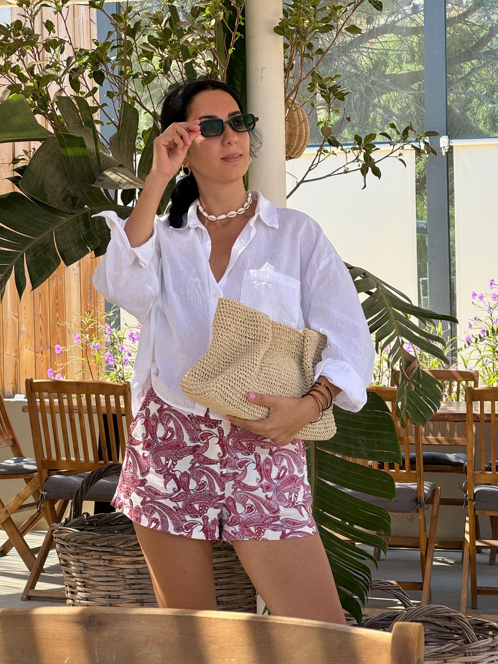 Handmade Raffia Summer Clutch - Boho Beach Wedding Bag - THERAFFIAYSL