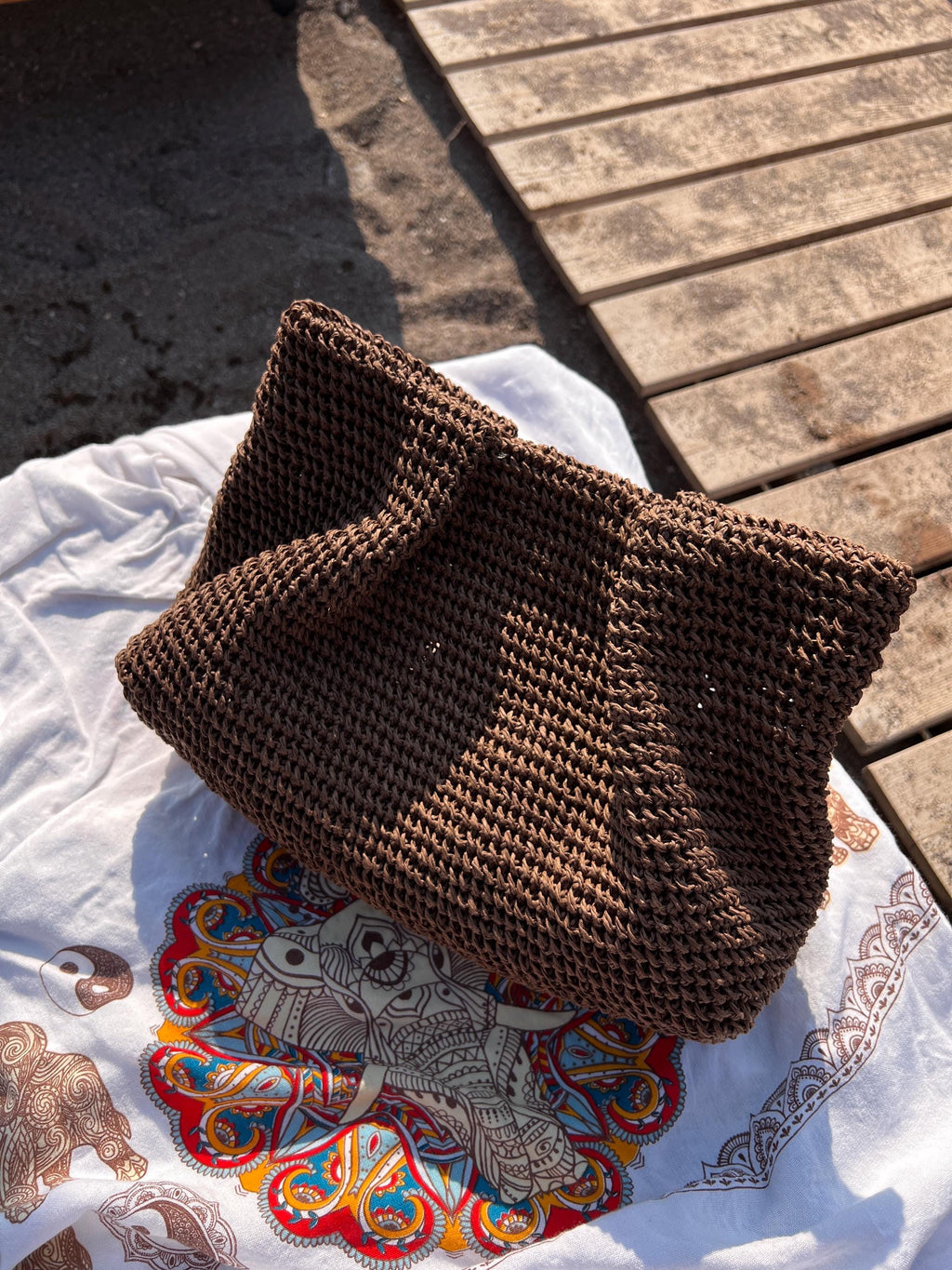 Handmade Raffia Summer Clutch - Boho Beach Wedding Bag - THERAFFIAYSL