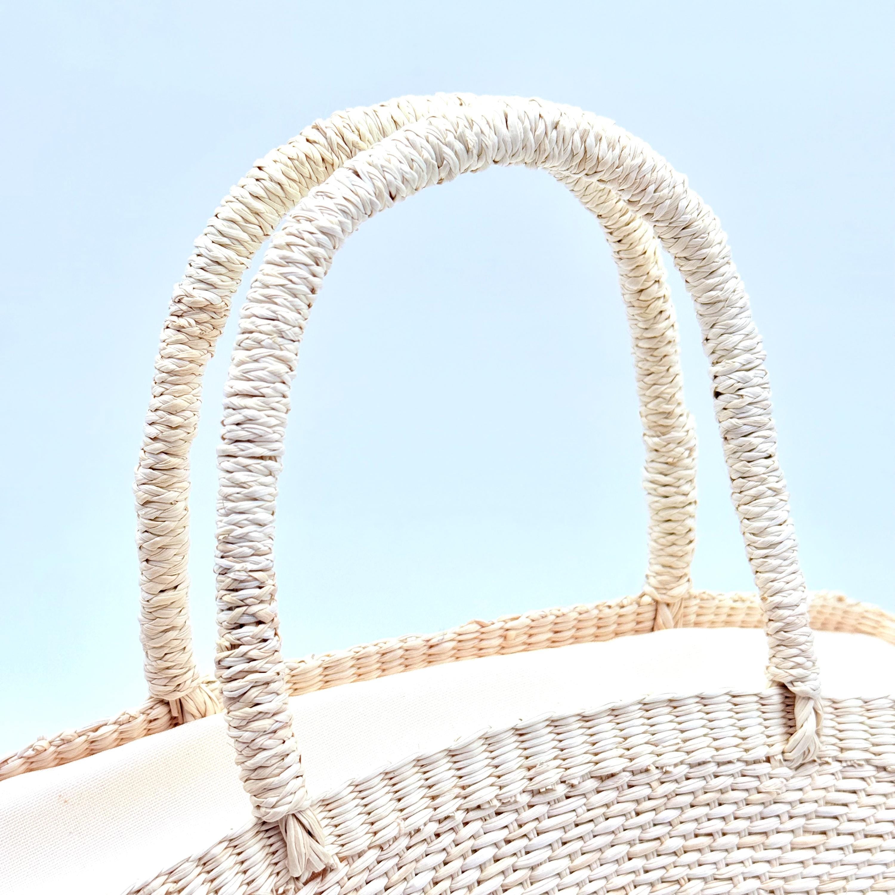 Luxury Crochet Raffia Purse - Handwoven Summer Straw Bag - THERAFFIAYSL
