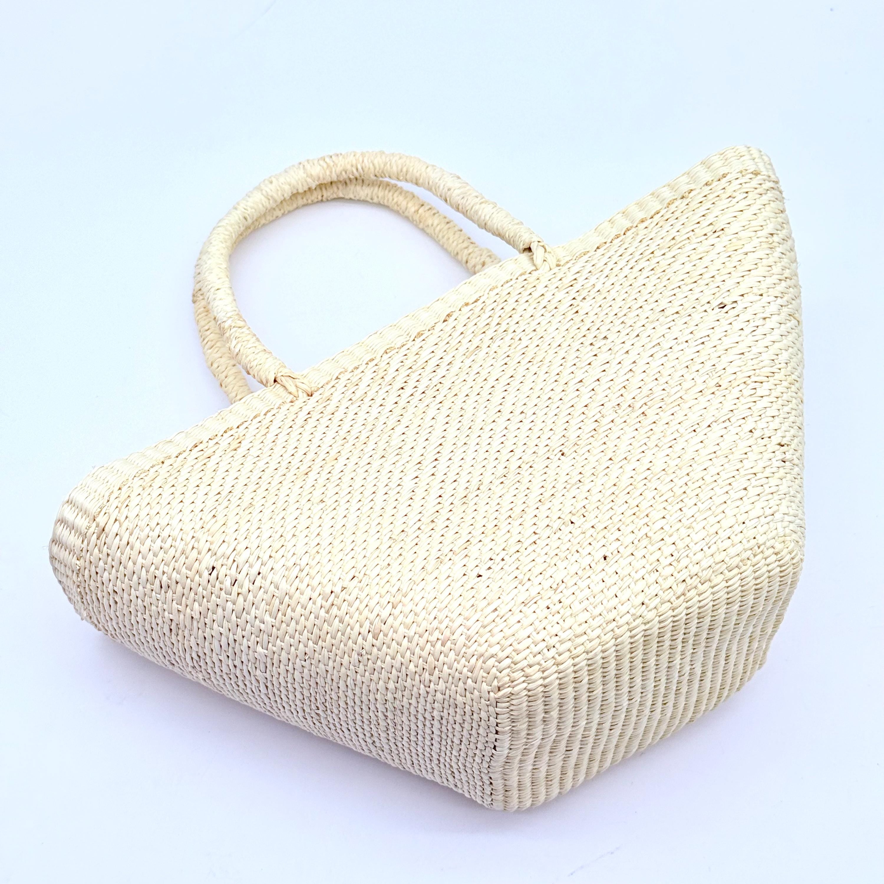 Luxury Crochet Raffia Purse - Handwoven Summer Straw Bag - THERAFFIAYSL