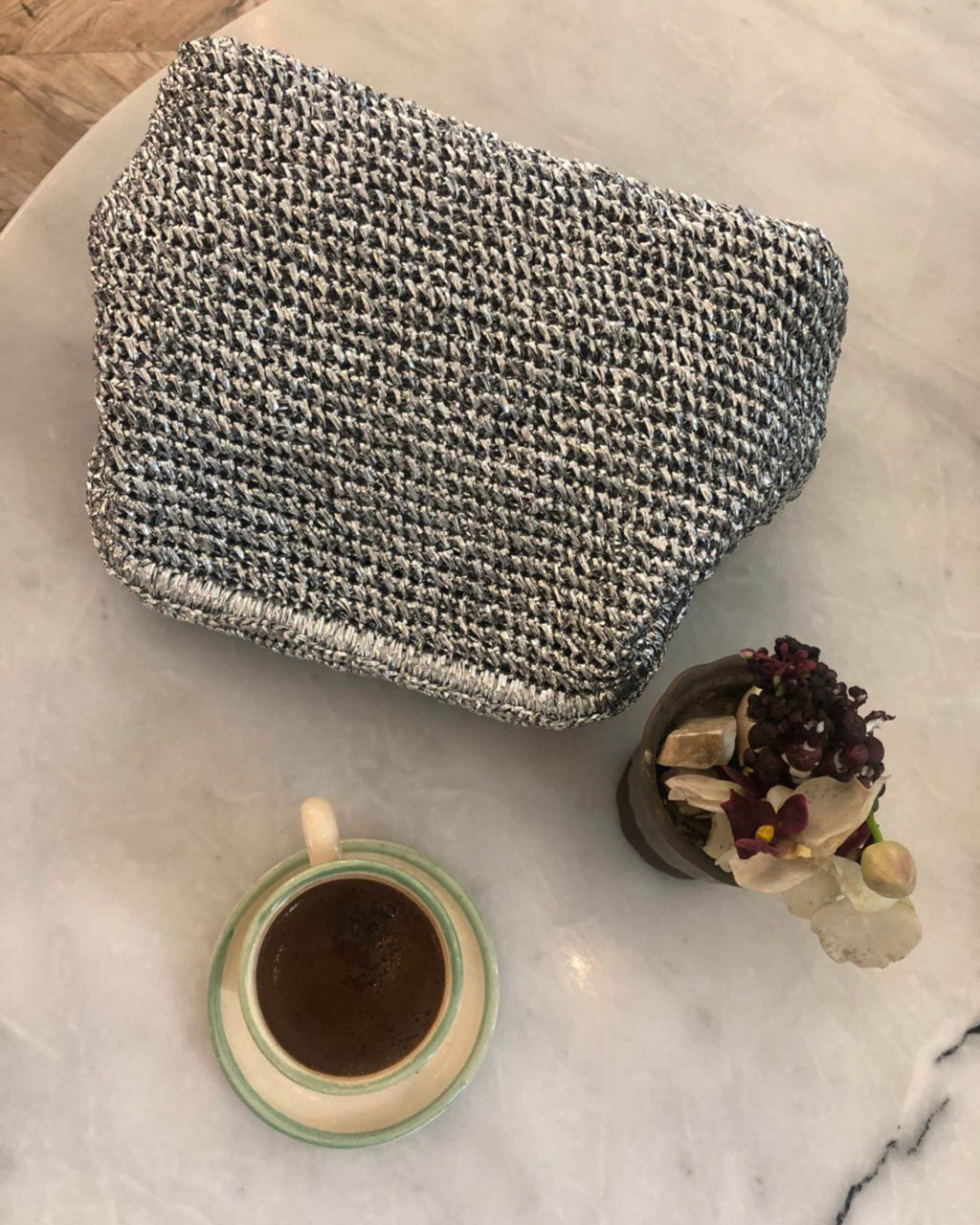 Metallic Gold Raffia Clutch - Luxury Evening Handbag - THERAFFIAYSL