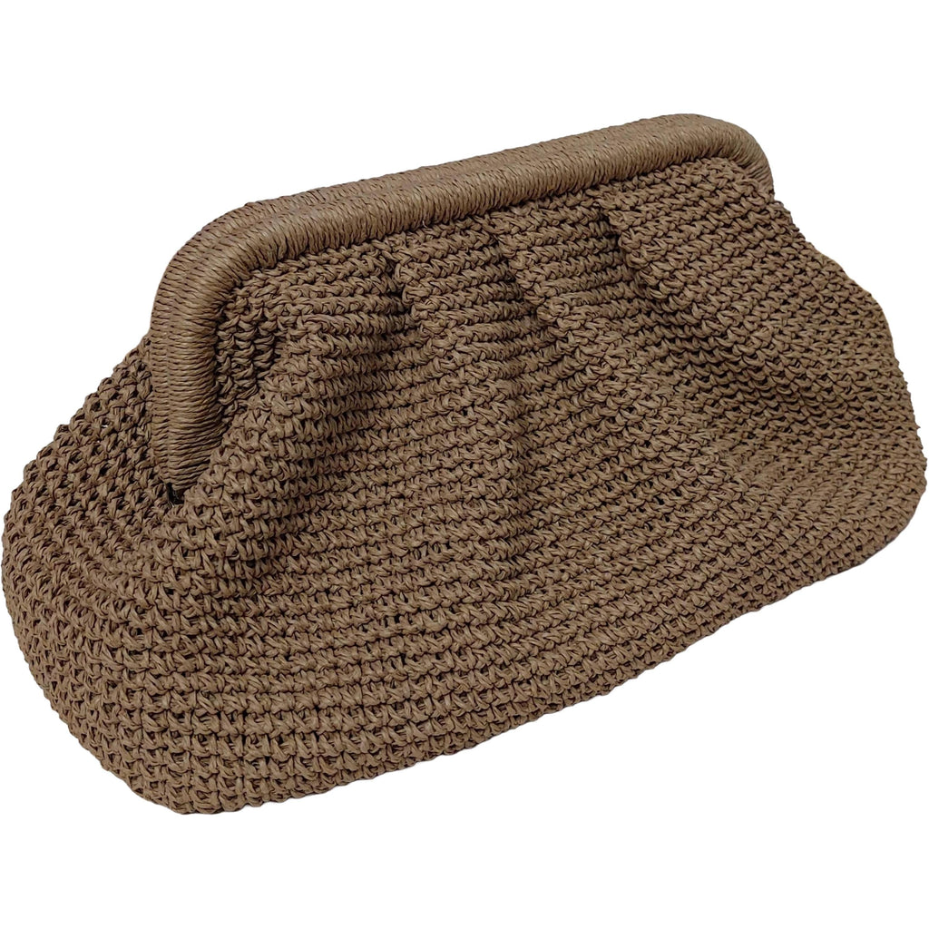 Raffia Crochet Clutch - Handmade Evening Purse - THERAFFIAYSL