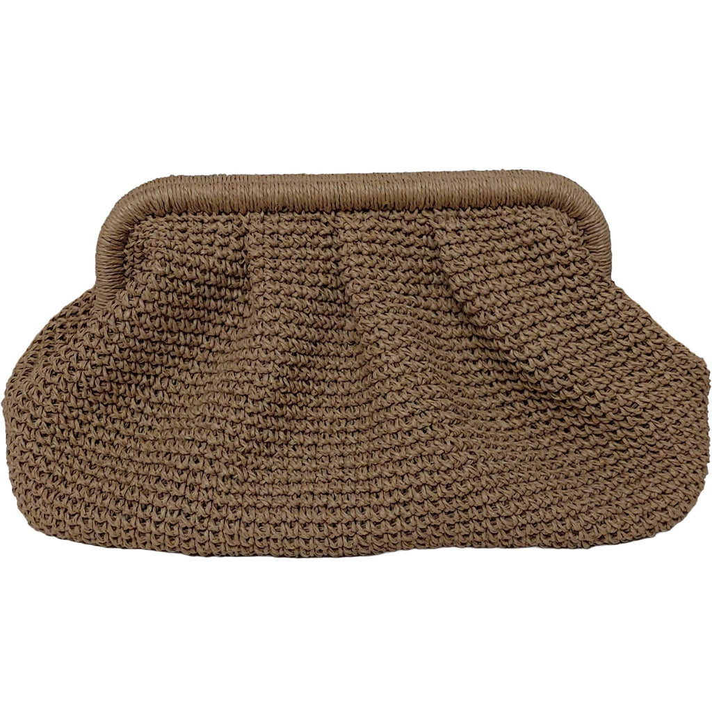 Raffia Crochet Clutch - Handmade Evening Purse - THERAFFIAYSL