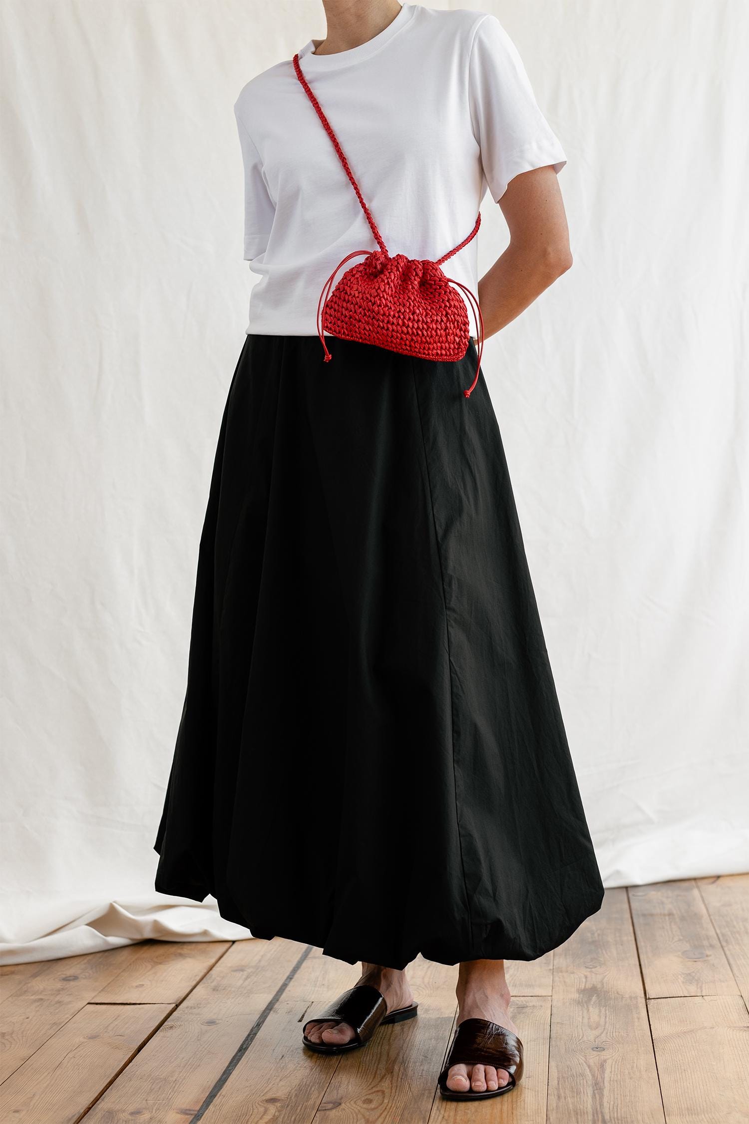 Raffia Pouch Bag - Crochet Crossbody Mini Wrist Bag - THERAFFIAYSL