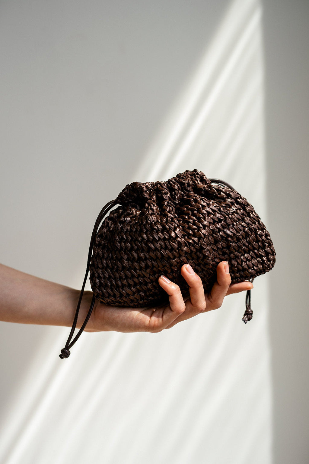 Raffia Pouch Bag - Crochet Crossbody Mini Wrist Bag - THERAFFIAYSL