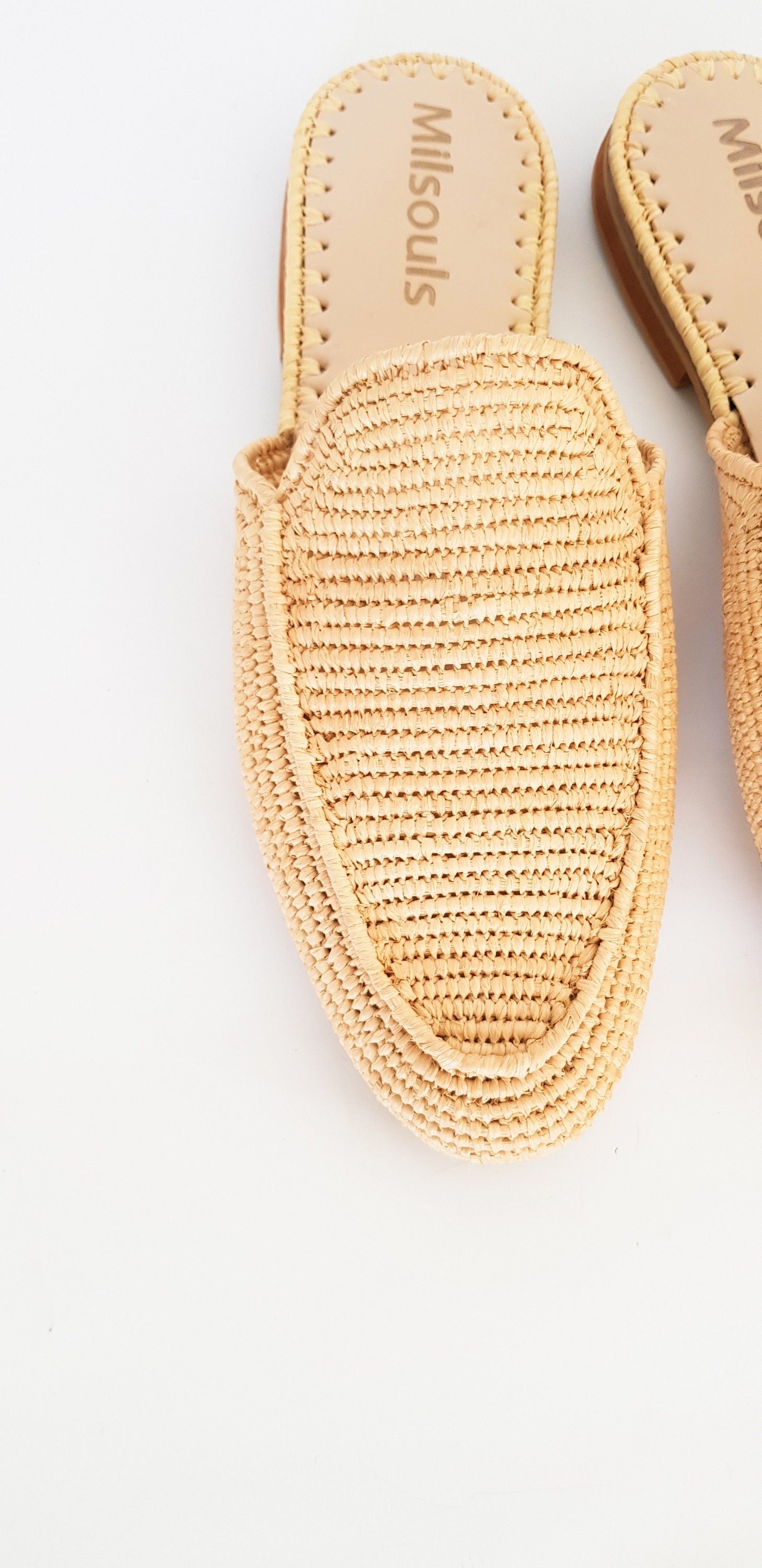 Raffia Summer Mules - Handmade Slippers - THERAFFIAYSL