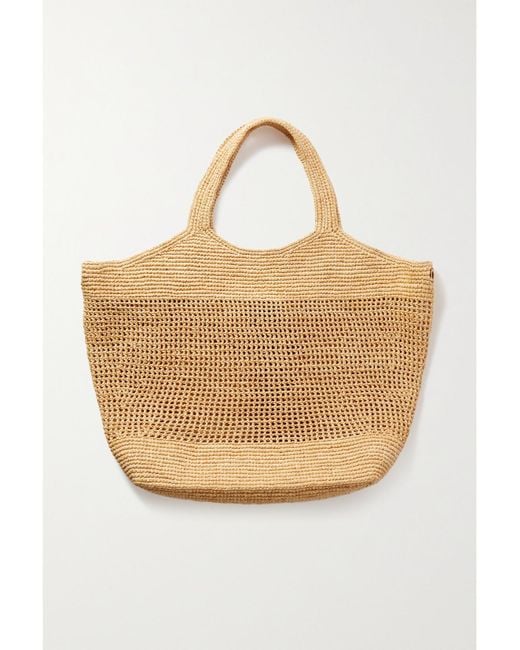The Luxe Raffia Tote Gold Signature Edition