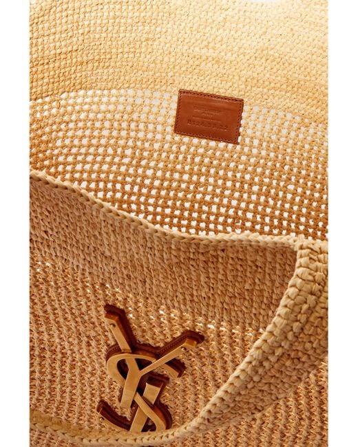 The Luxe Raffia Tote Gold Signature Edition